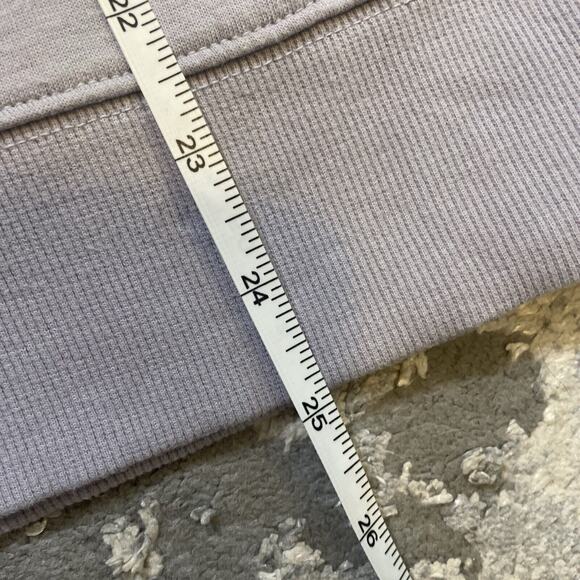 Athleta Sundown Sweatshirt Dip Dye Sz Small Medieval Violet Crewneck Pullover - Picture 7 of 9